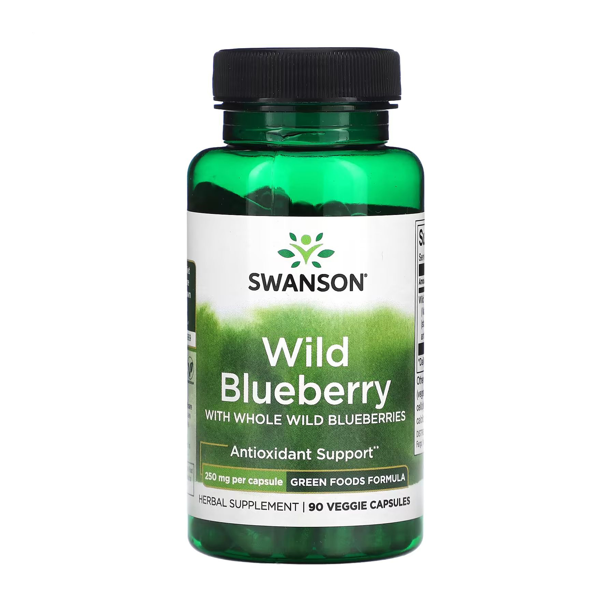 

Екстракт лохини дикої Swanson Wild Blueberry 250 мг, 90 веганських капсул