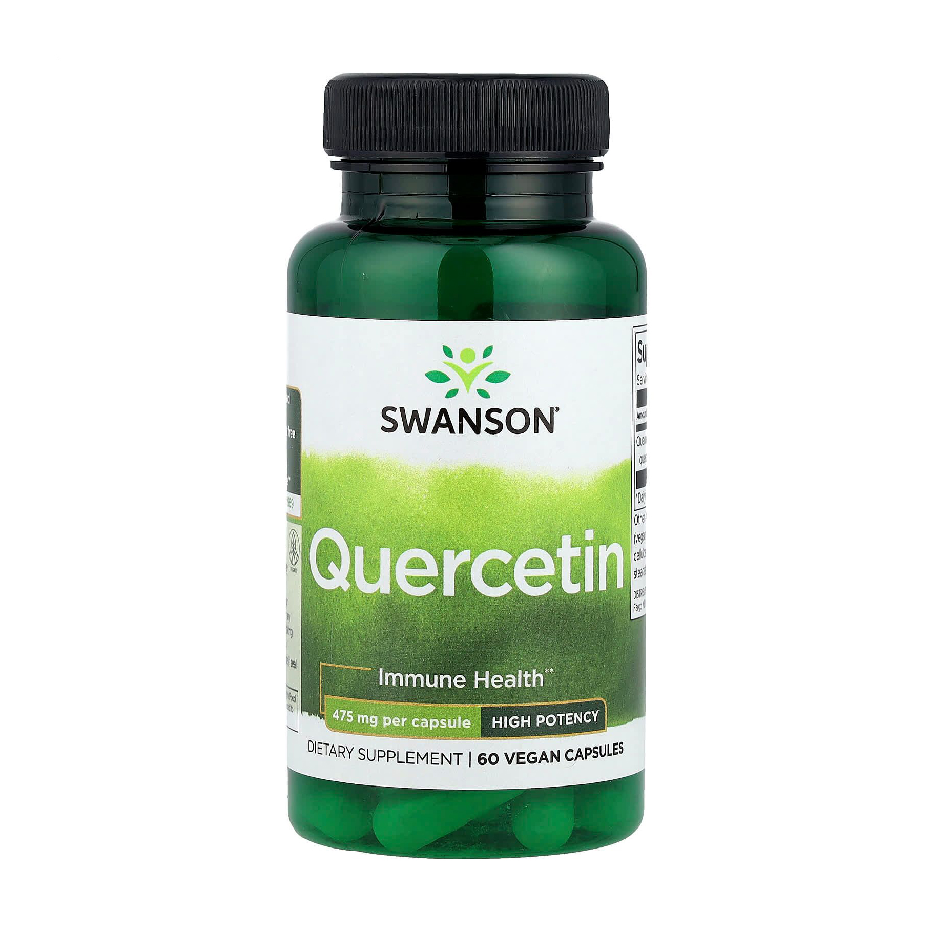 

Кверцетин Swanson Quercetin 475 мг, 60 веганських капсул