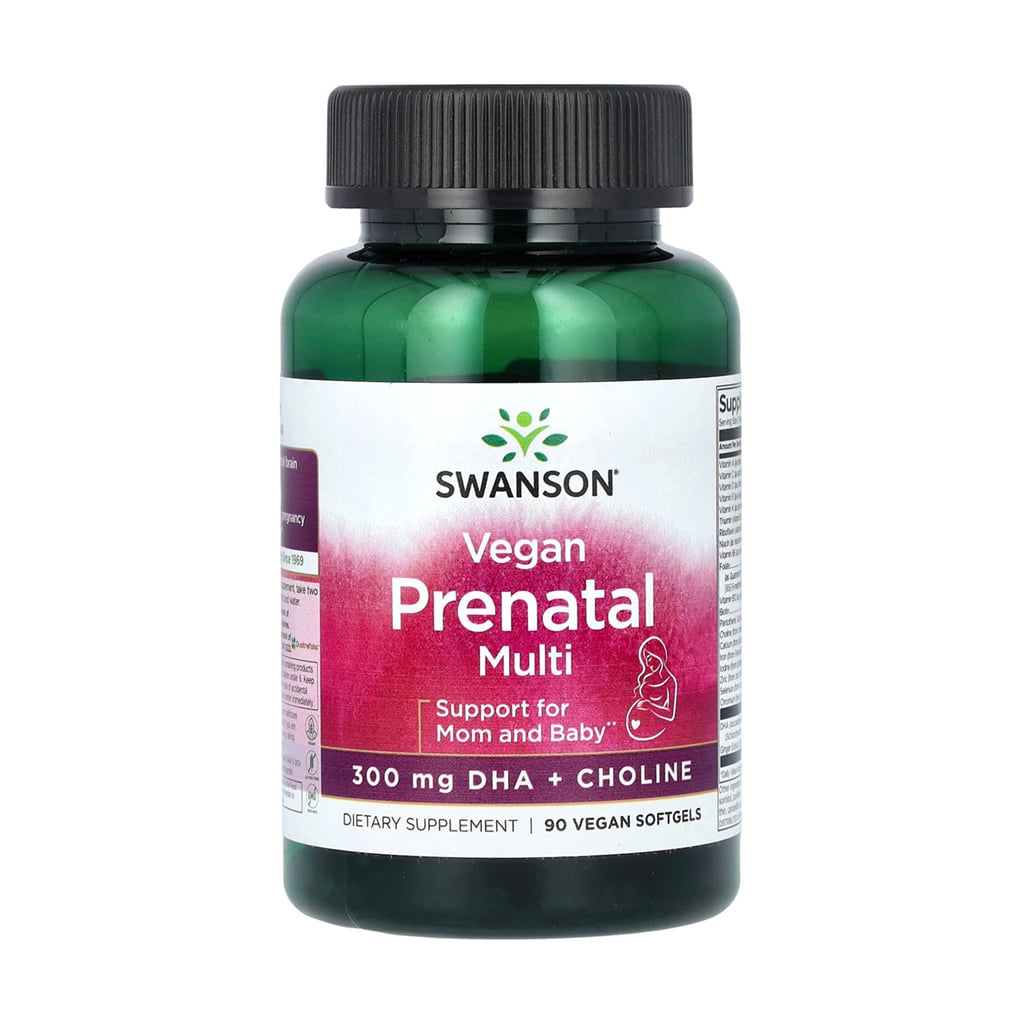 

Мультивітаміни для вагітних Swanson Vegan Prenatal Multi DHA + Choline 300 мг, 90 веганських гелевих капсул