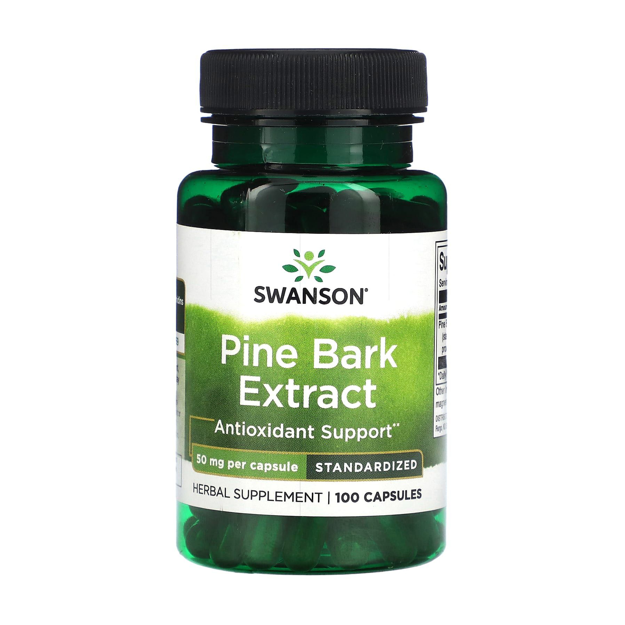 

Екстракт соснової кори Swanson Pine Bark Extract 50 мг, 100 капсул