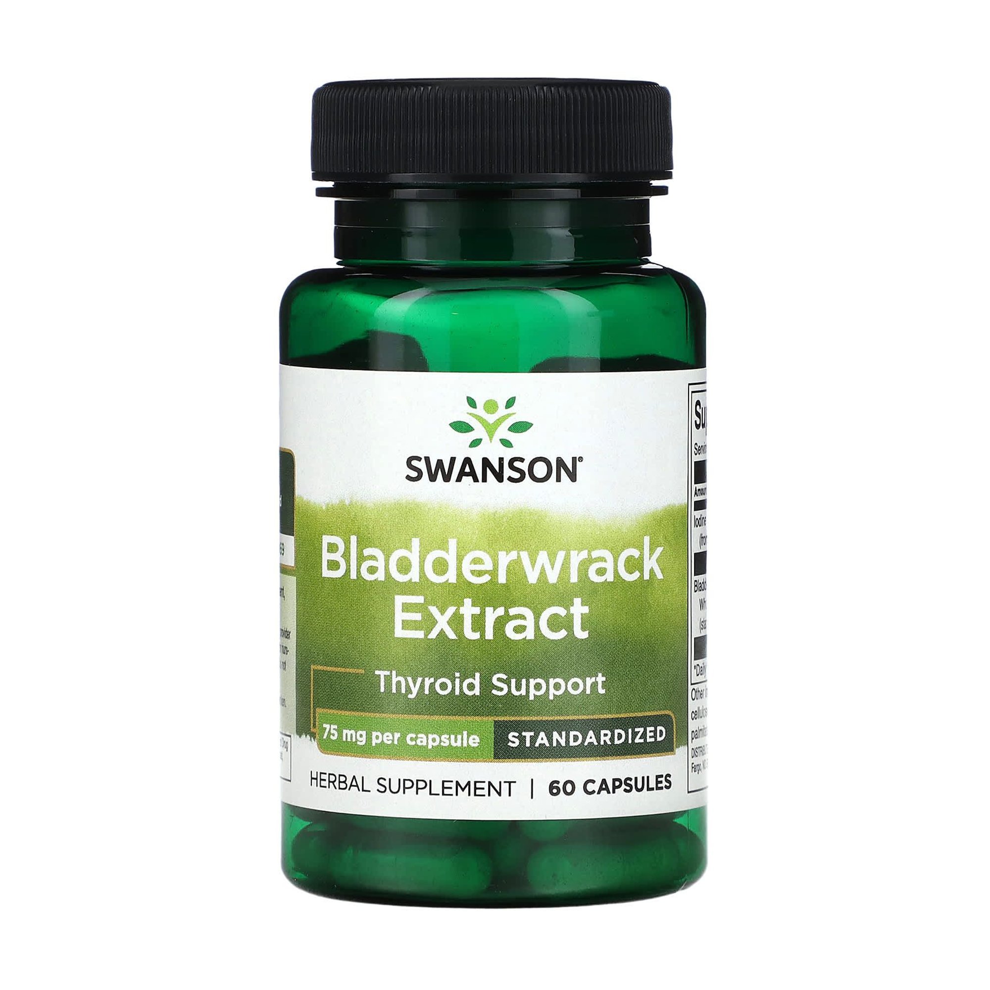 

Екстракт бурих водоростей Swanson Bladderwrack Extract 75 мг, 60 капсул