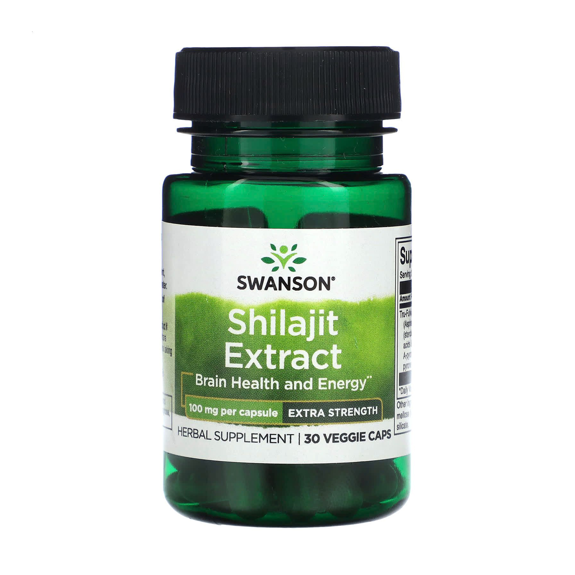 

Уцінка! Екстракт мумійо Swanson Shilajit Extract 100 мг, 30 веганських капсул