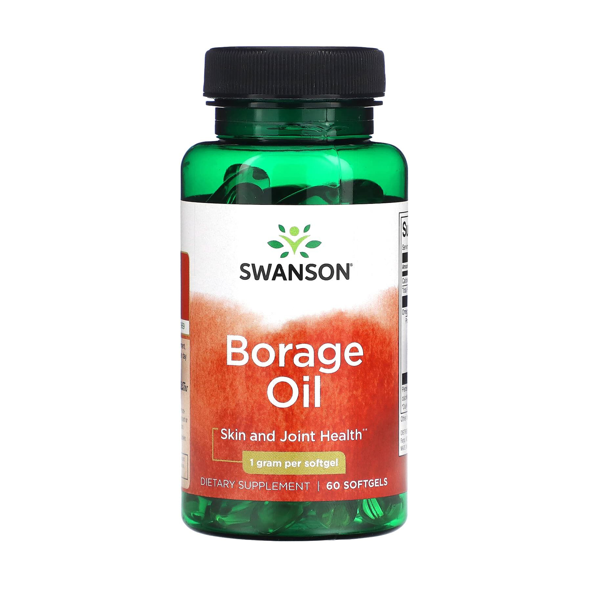 

Олія огірочника Swanson Borage Oil 1000 мг, 60 гелевих капсул