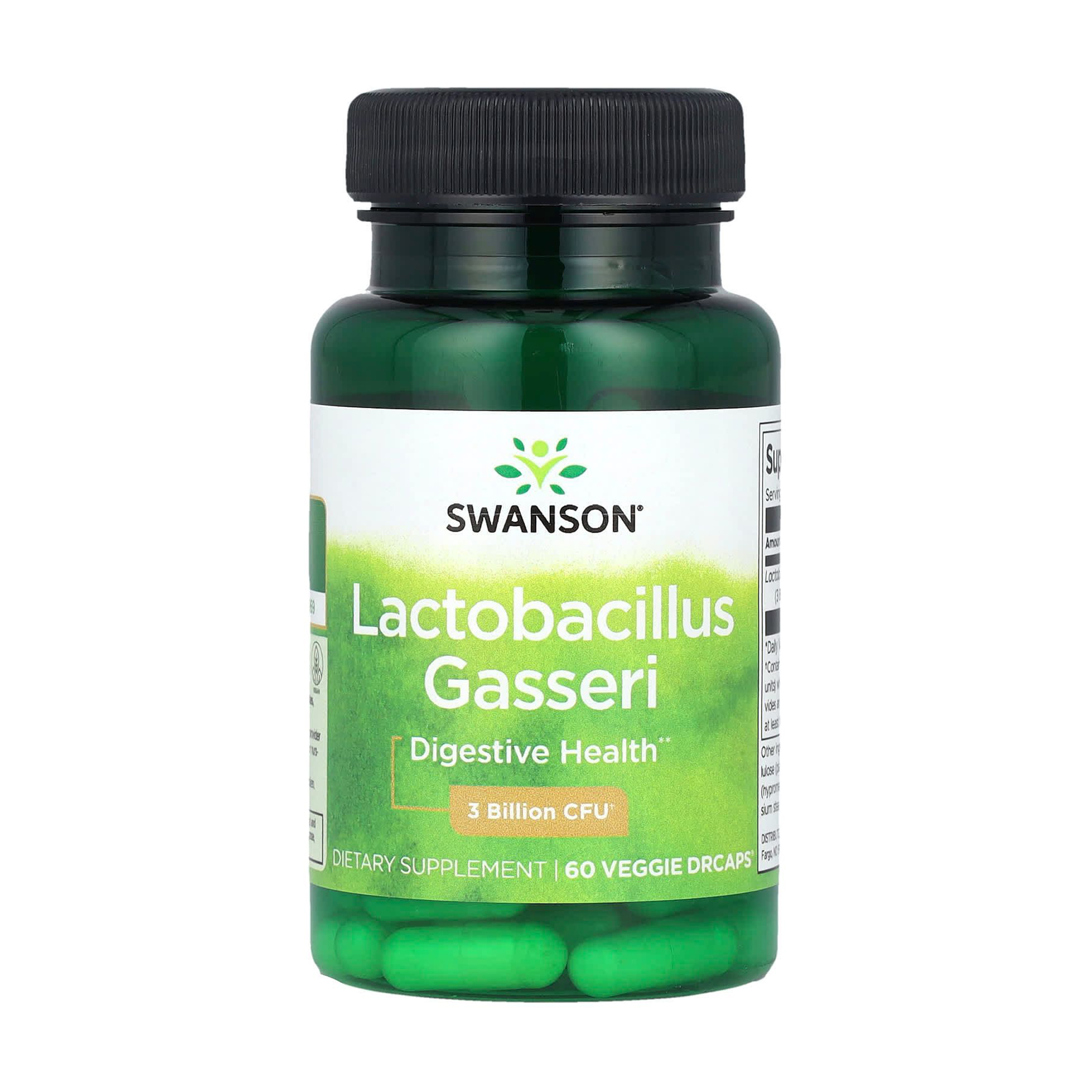 

Пробіотик Swanson Lactobacillus Gasseri 3 млрд КУО, 60 веганських капсул