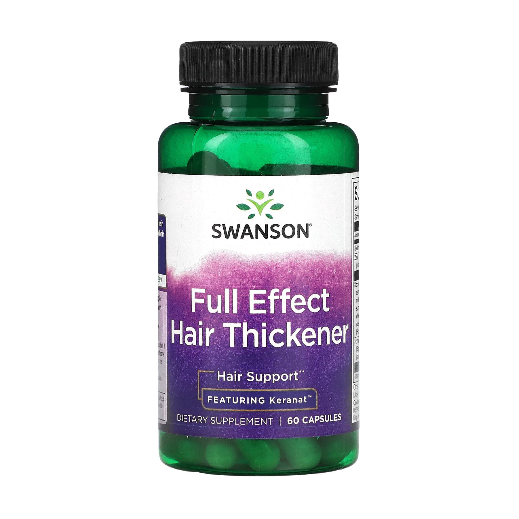 

Комплекс для густоти волосся Swanson Full Effect Hair Thickener, 60 капсул