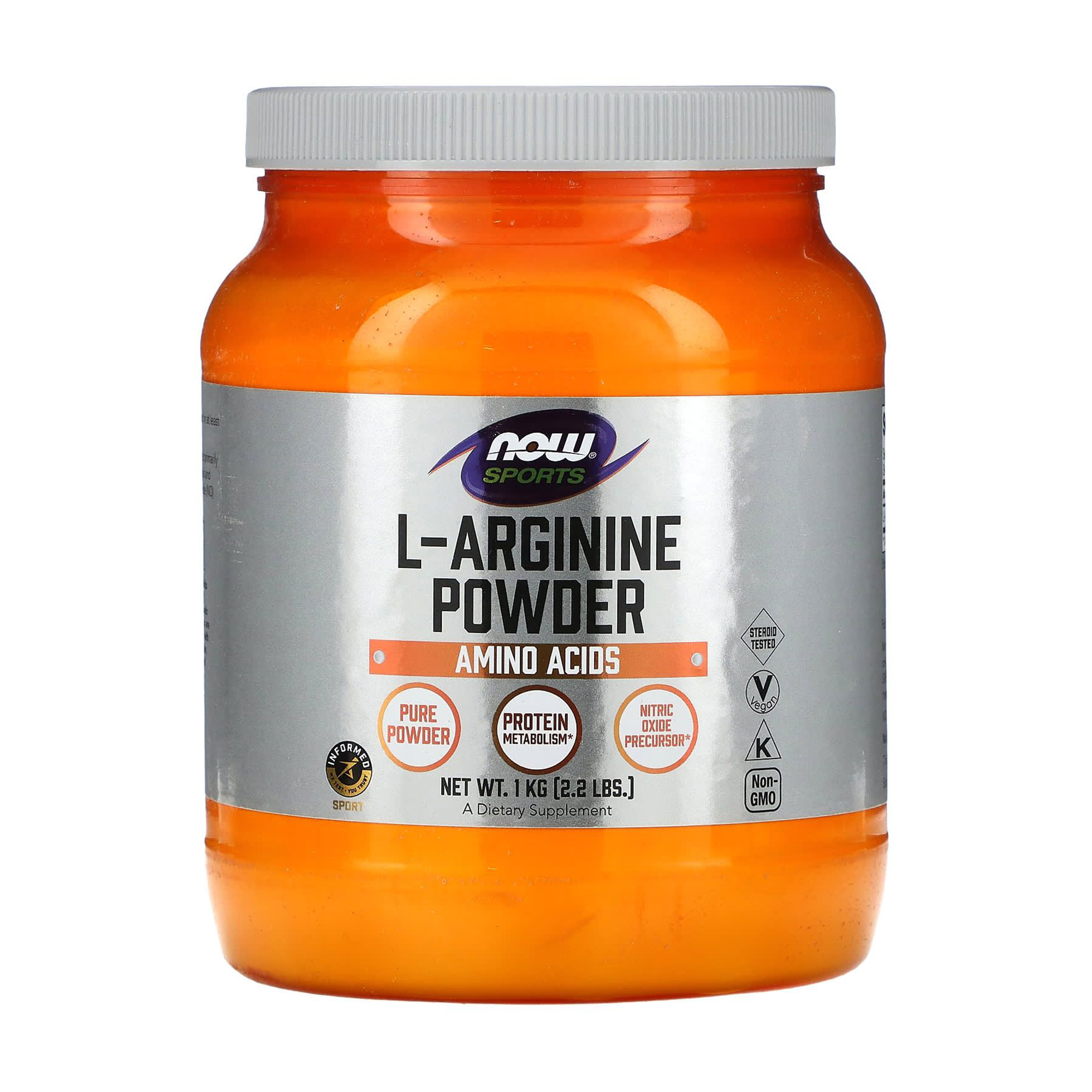 

L-Аргінін NOW foods L-Arginine 6000 мг, в порошку, 1 кг