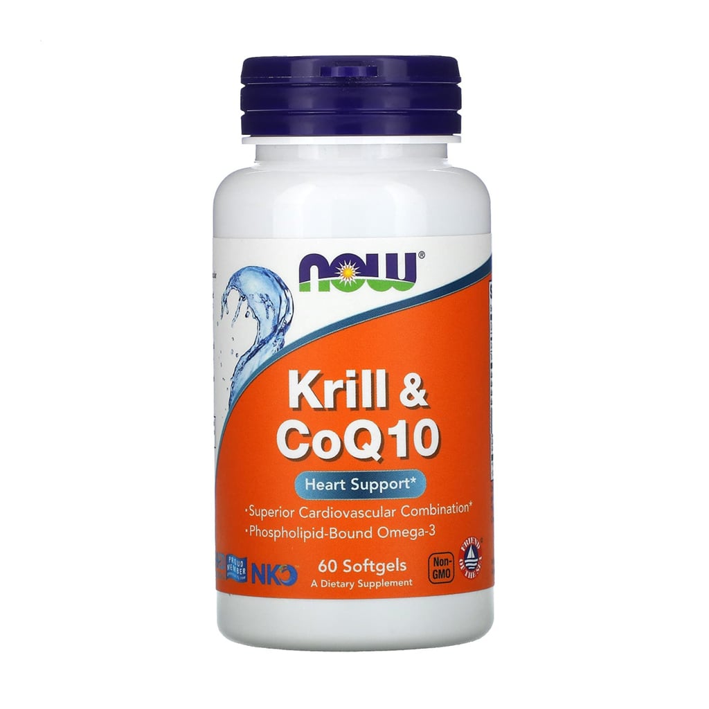 

Олія криля та коензим Q10 NOW Foods Krill & Q10, 60 гелевих капсул