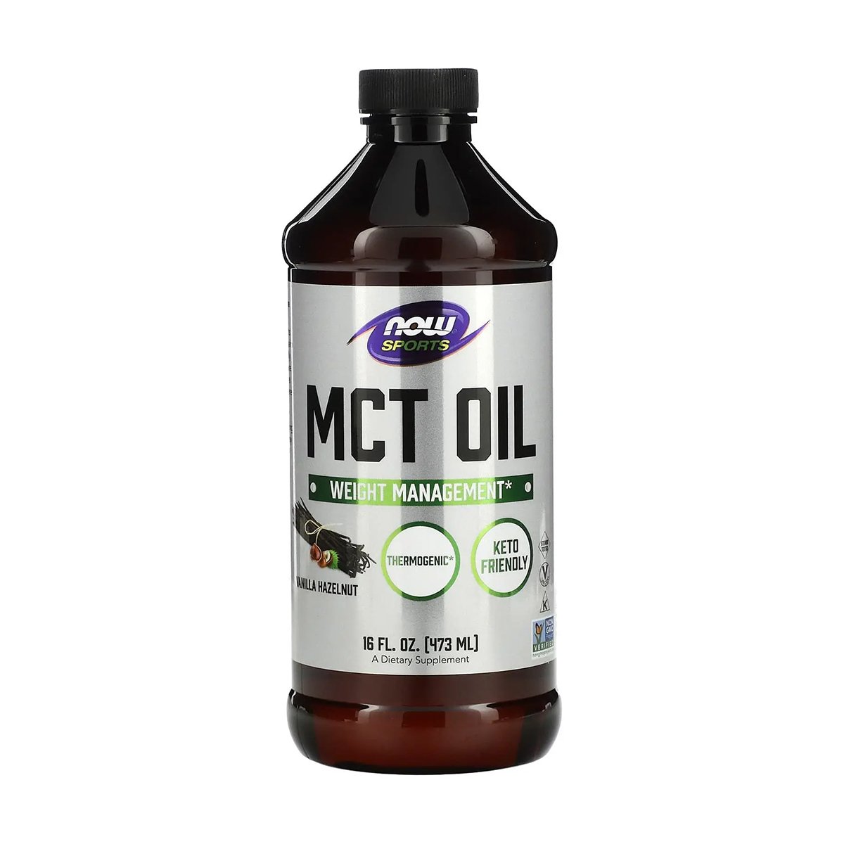 

Уцінка! Олія МСТ NOW foods Sports MCT Oil зі смаком ванілі та лісового горіха, в рідині, 473 мл