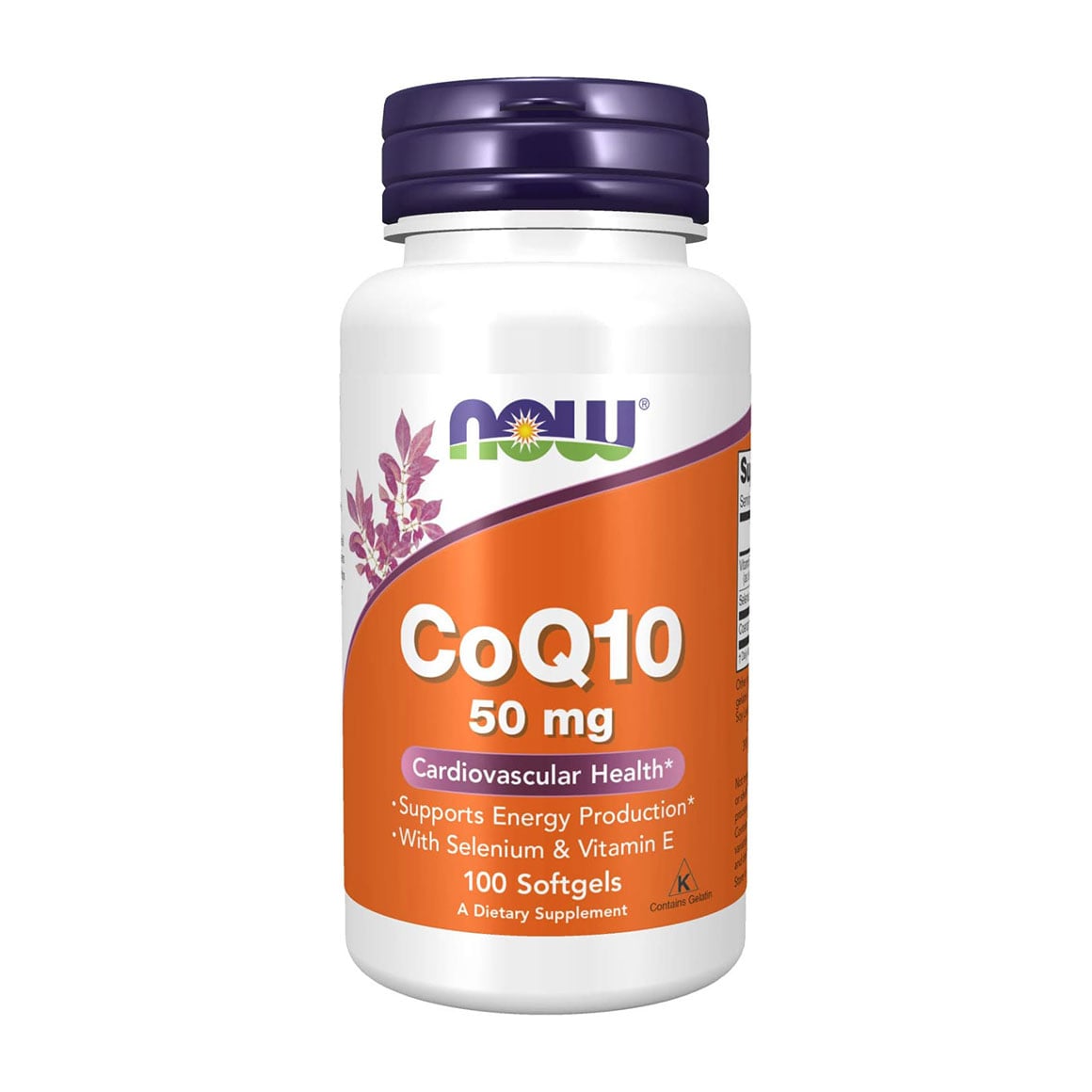 

Коензим Q10 NOW foods CoQ10, 50 мг, 100 гелевих капсул