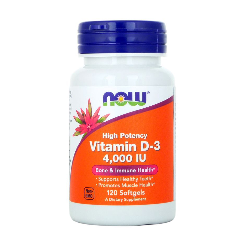 

Вітамін Д3 NOW foods Vitamin D3 4000 МО, 120 гелевих капсул