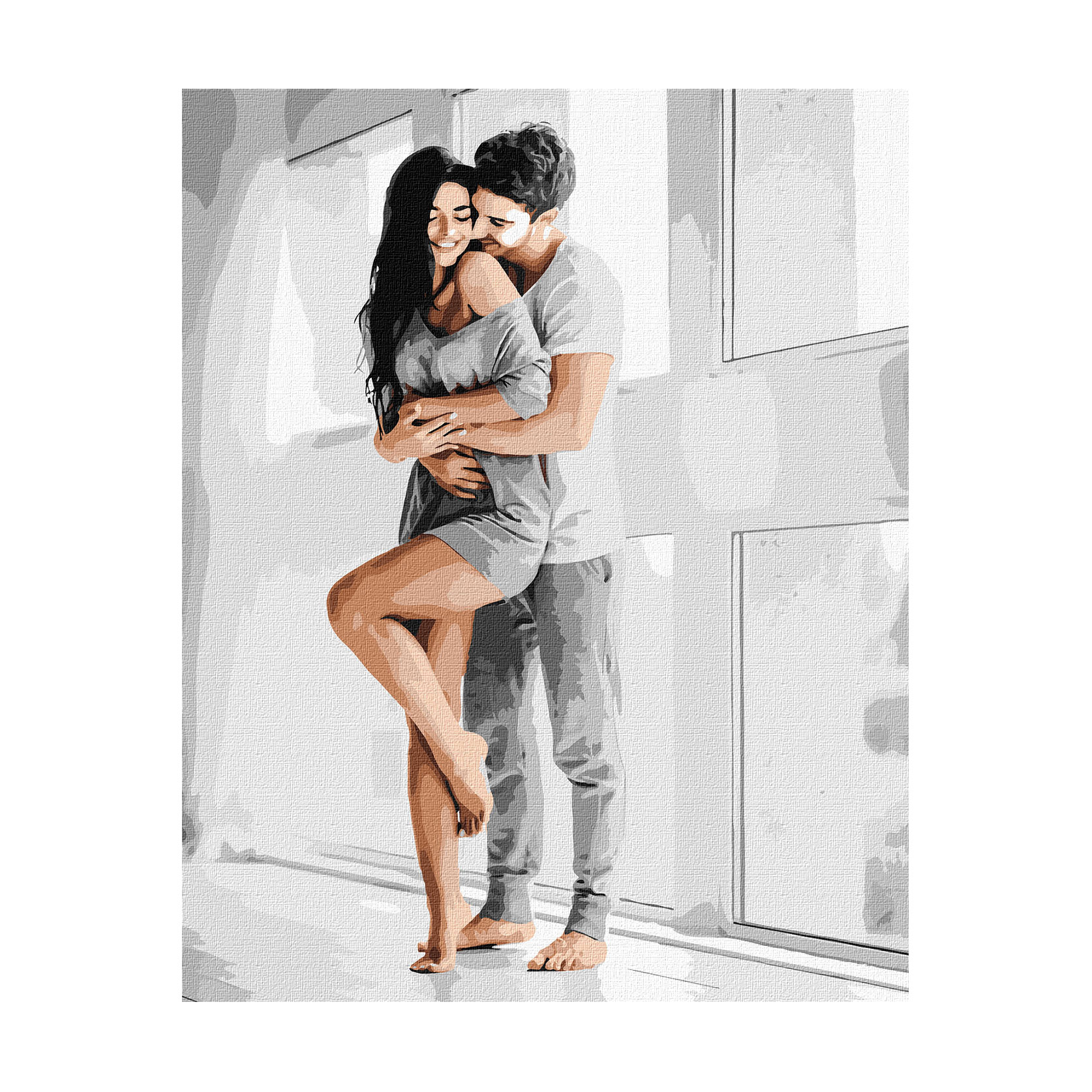 

Картина за номерами Ideyka Чутливі обійми, 40*50 см (KHO8515)