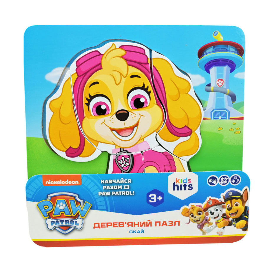 

Дерев'яний пазл KidsHits Paw Patrol Скай, 14.8*14.8*0.6 см, від 3 років (KH20/056)
