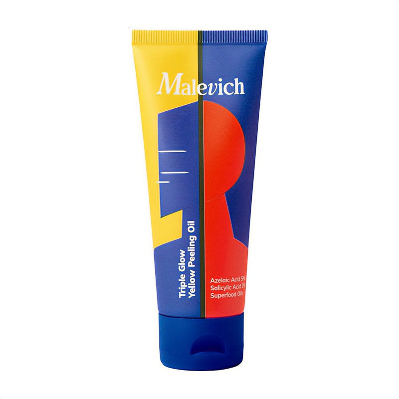 

Жовта пілінг-олія для обличчя Malevich Triple Glow Yellow Peeling Oil Потрійне сяйво, 75 мл