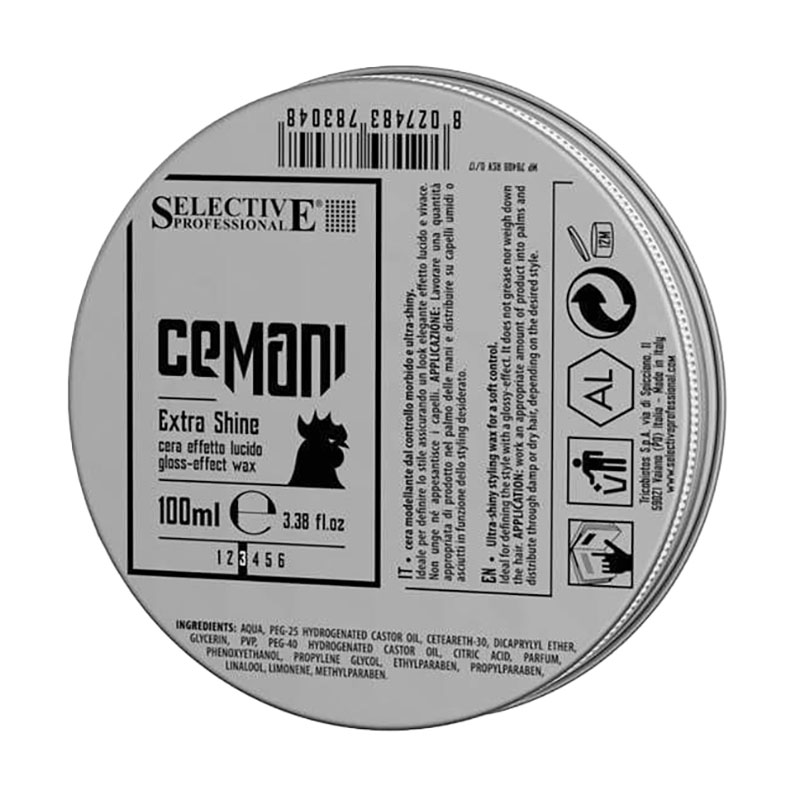 

Уцінка! Чоловічий віск для волосся Selective Professional Cemani Extra Shine з глянцевим ефектом, 100 мл