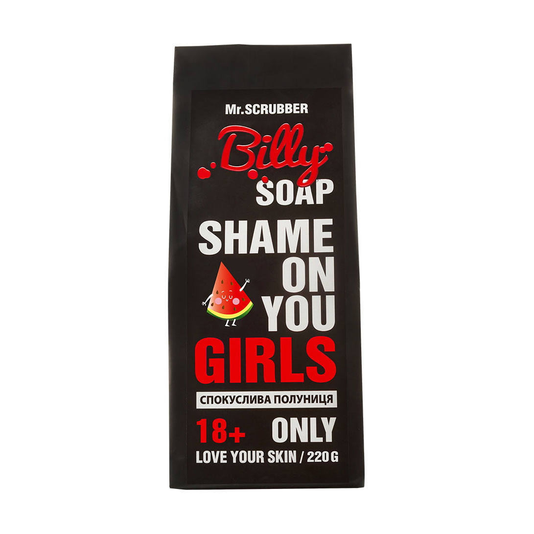 

Уцінка! Мило Mr.Scrubber Shame On You Girls Billy Soap Кавун, від 18 років, 220 г