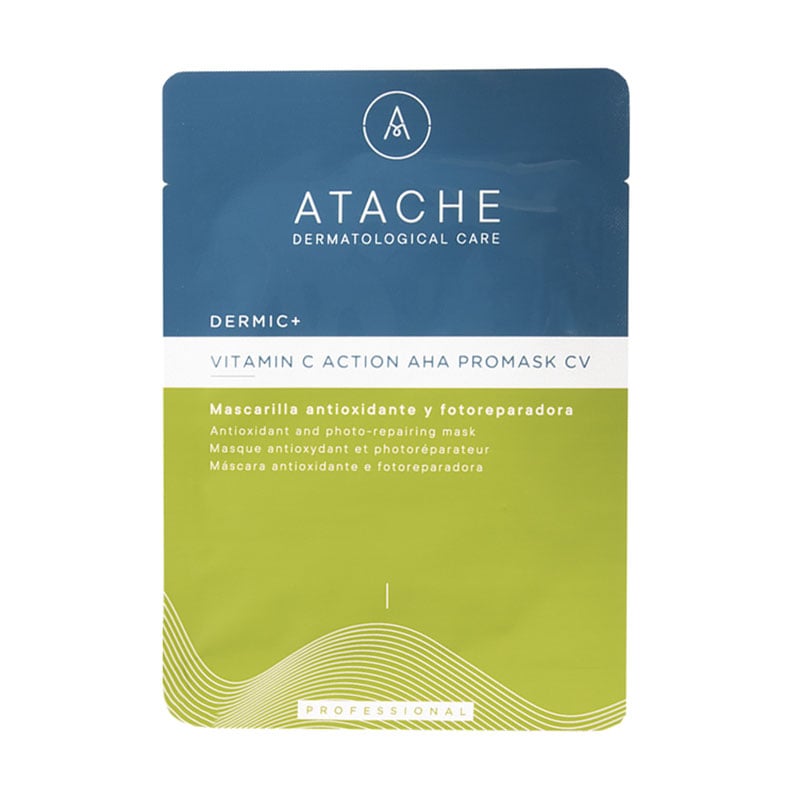 

Антиоксидантна відновлювальна маска для обличчя Atache Vitamin C Action AHA Promask CV з вітаміном С, 1 шт