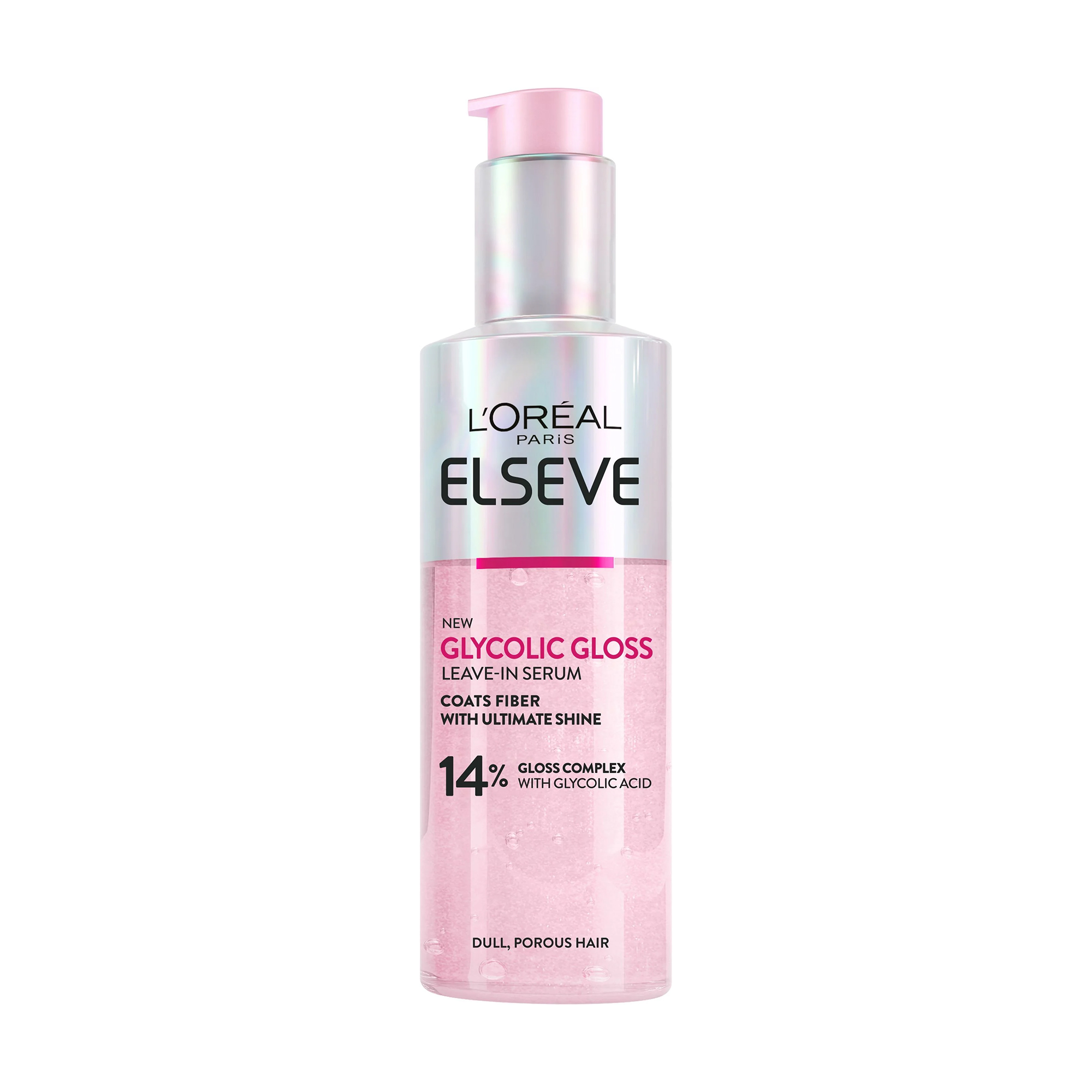 

Незмивна сироватка L'Oreal Paris Elseve Glycolic Gloss для надання блиску та пом'якшення волосся, 150 мл