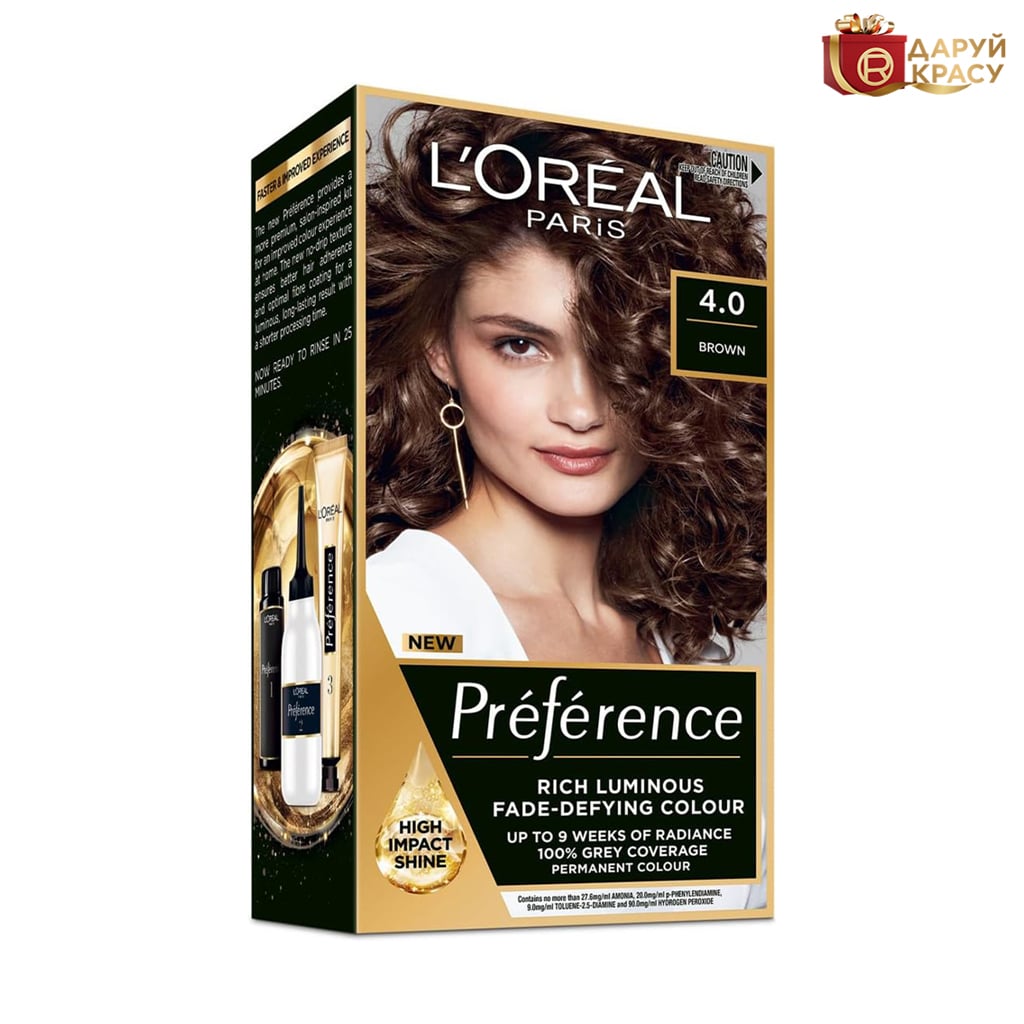 

Стійка фарба для волосся L'Oreal Paris Preference 4.0, 174 мл