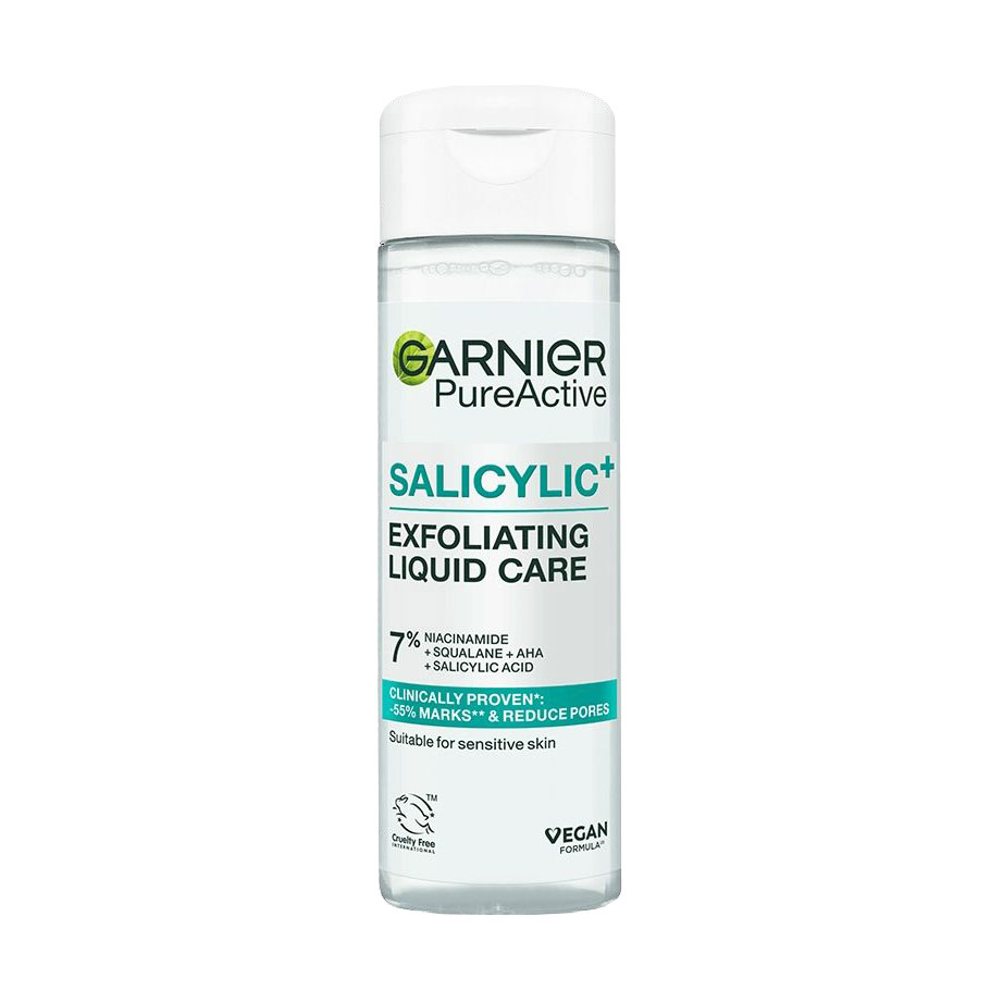 

Есенція-пілінг для обличчя Garnier Pure Active Salicylic+ Exfoliating Liquid Care для зменшення недосконалостей, із саліциловою кислотою, 120 мл