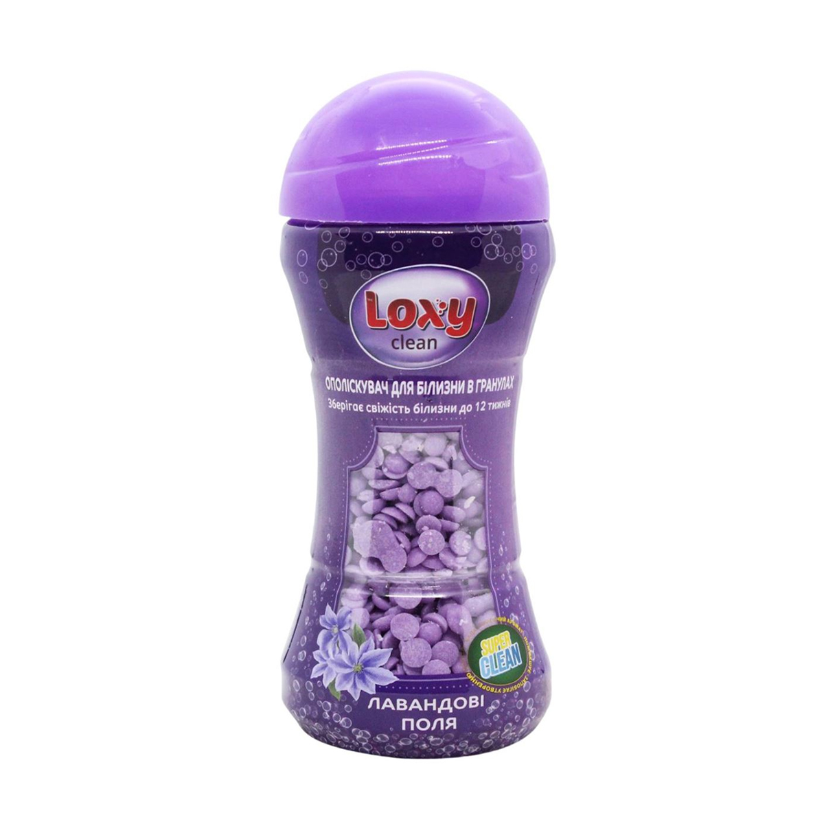 

Кондиціонер-ополіскувач для білизни Loxy Clean Лавандові поля, в гранулах, 210 г