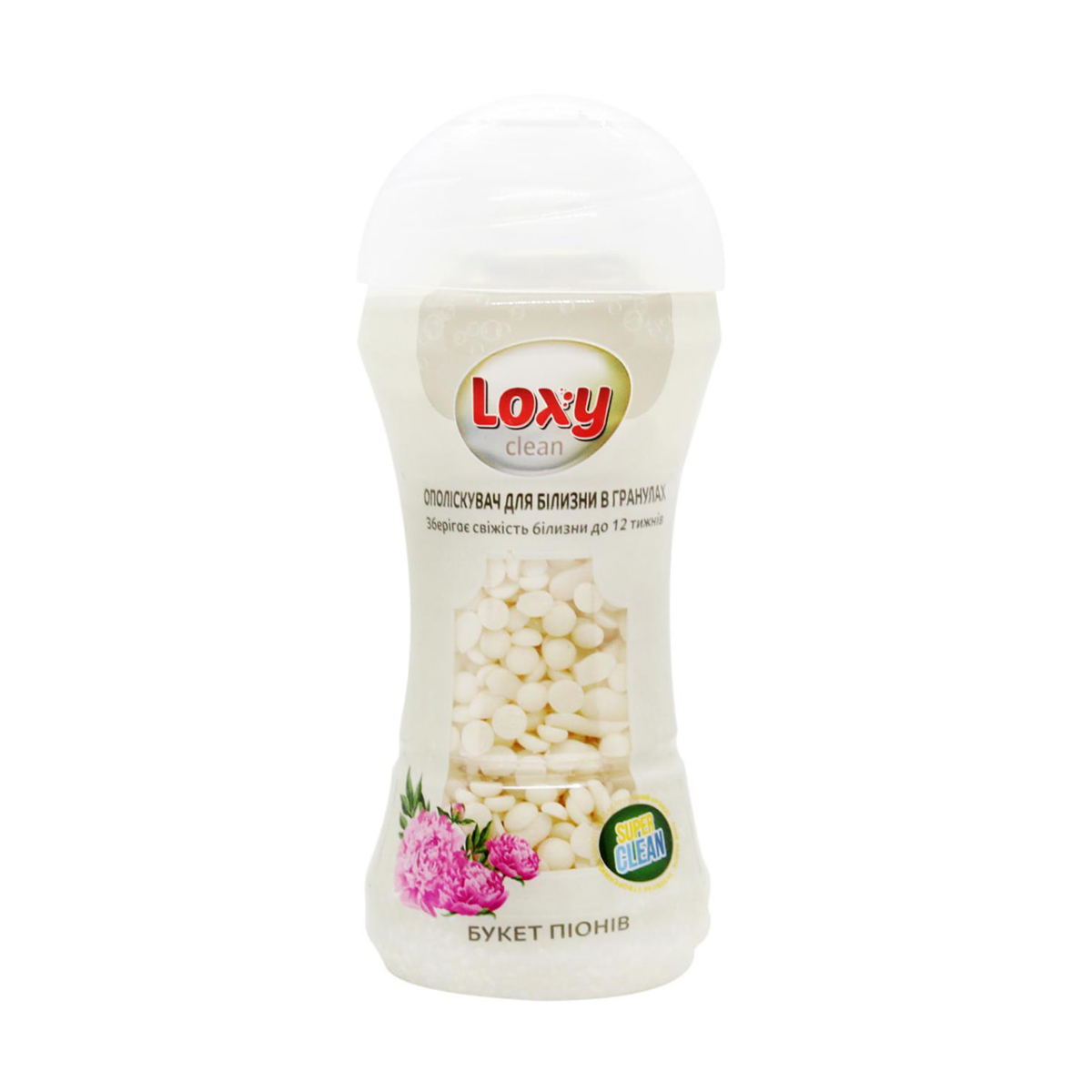 

Кондиціонер-ополіскувач для білизни Loxy Clean Букет піонів, в гранулах, 210 г