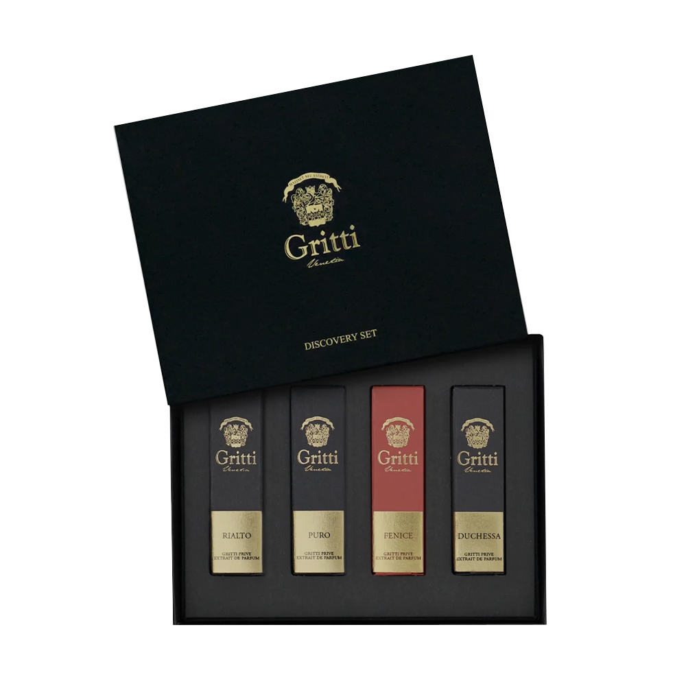 

Парфумований набір унісекс Gritti Prive 2 Discovery Set (Rialto, 2 мл + Puro, 2 мл + Fenice, 2 мл + Duchessa, 2 мл)