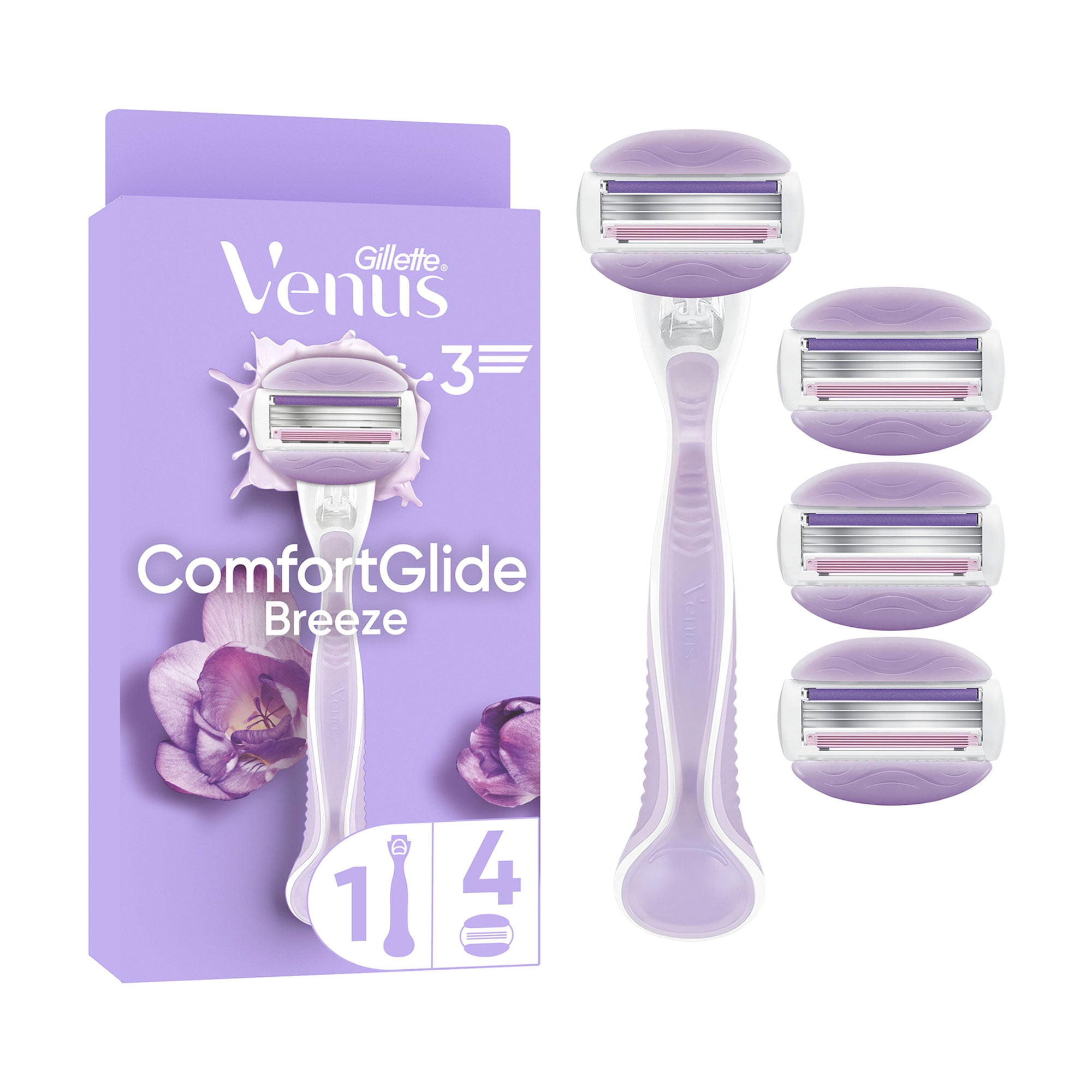 Станок для гоління жіночий (бритва) Gillette Venus ComfortGlide Breeze з 4 змінними картриджами