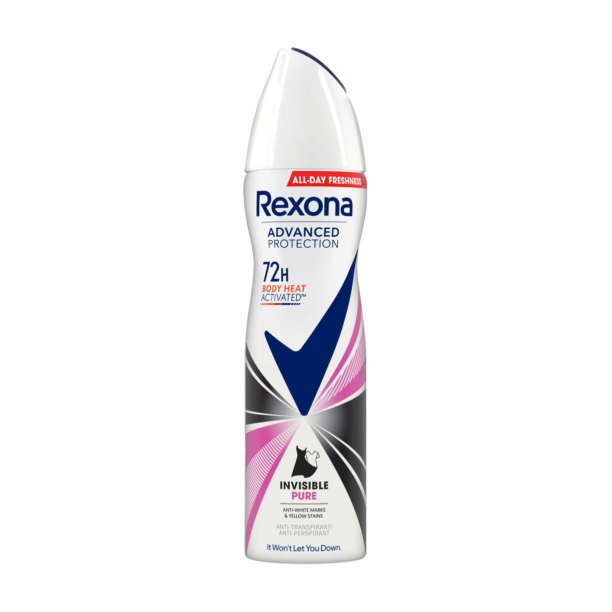 

Антиперспірант-спрей Rexona Advanced Protection 72H Invisible Pure жіночий, 150 мл