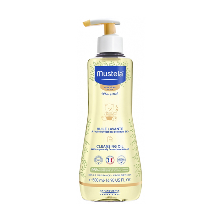 

Дитяча очищувальна олія для ванни Mustela Bebe Cleansing Oil для сухої шкіри, 500 мл