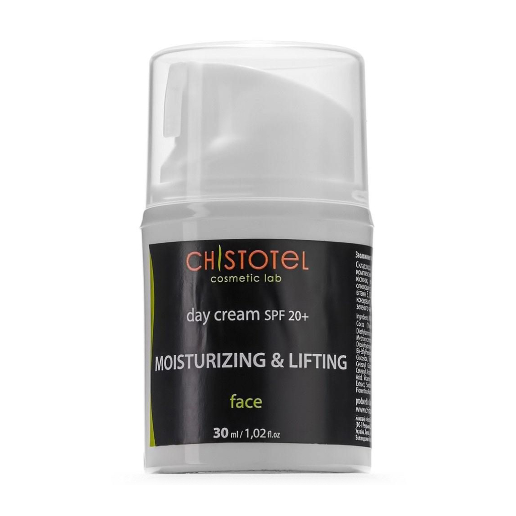 

Уцінка! Денний крем для обличчя Chystotil Moisturizing & Lifting Day Cream, SPF 20+, 30 мл