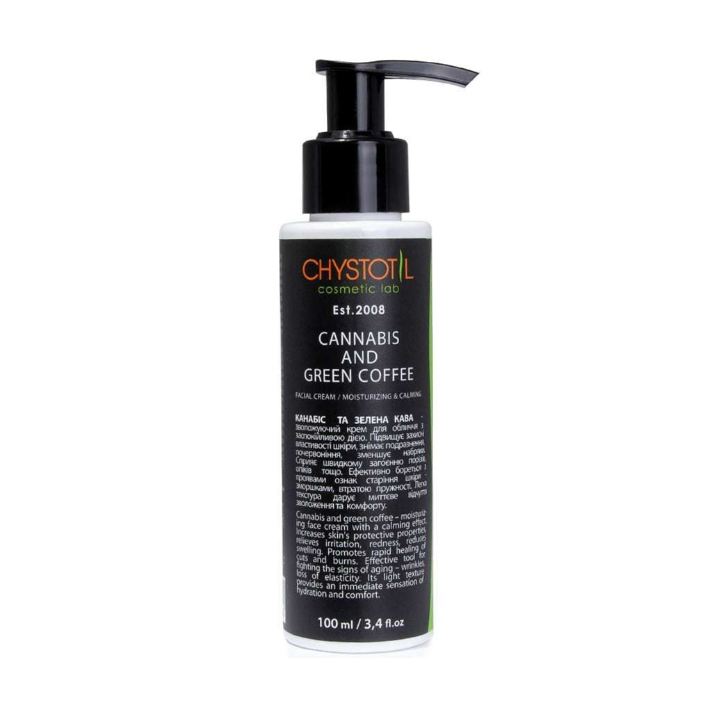 Крем для обличчя Chystotil Cannabis And Green Coffee Facial Cream, 100 мл