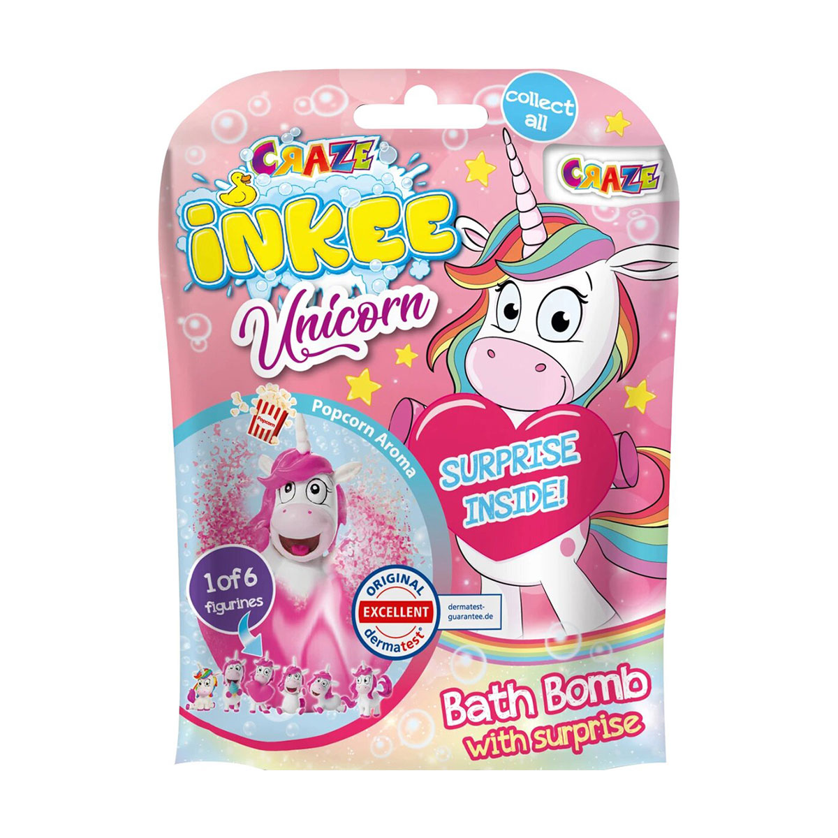 

Ароматна бомбочка для ванни Craze Inkee Magical Unicorn Bomb + Surprise з фігуркою-сюрприз, 100 г