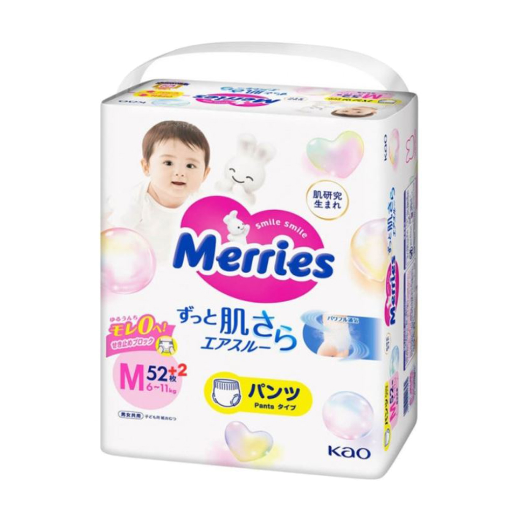 

Підгузки-трусики Merries розмір M (6-11 кг), 54 шт