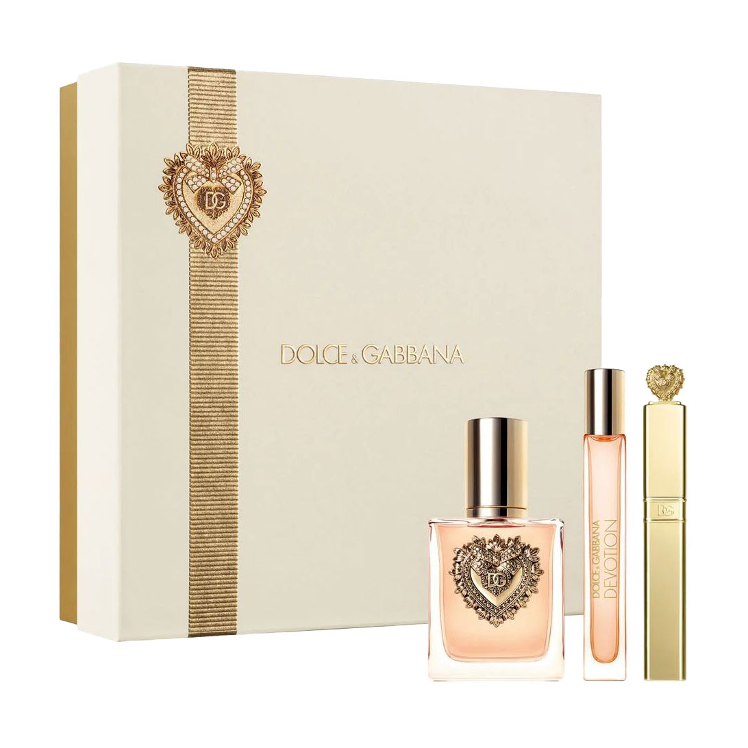 

Парфумований набір жіночий Dolce & Gabbana Devotion (парфумована вода, 50 мл + парфумована вода, 10 мл + туш для вій, 8 мл)