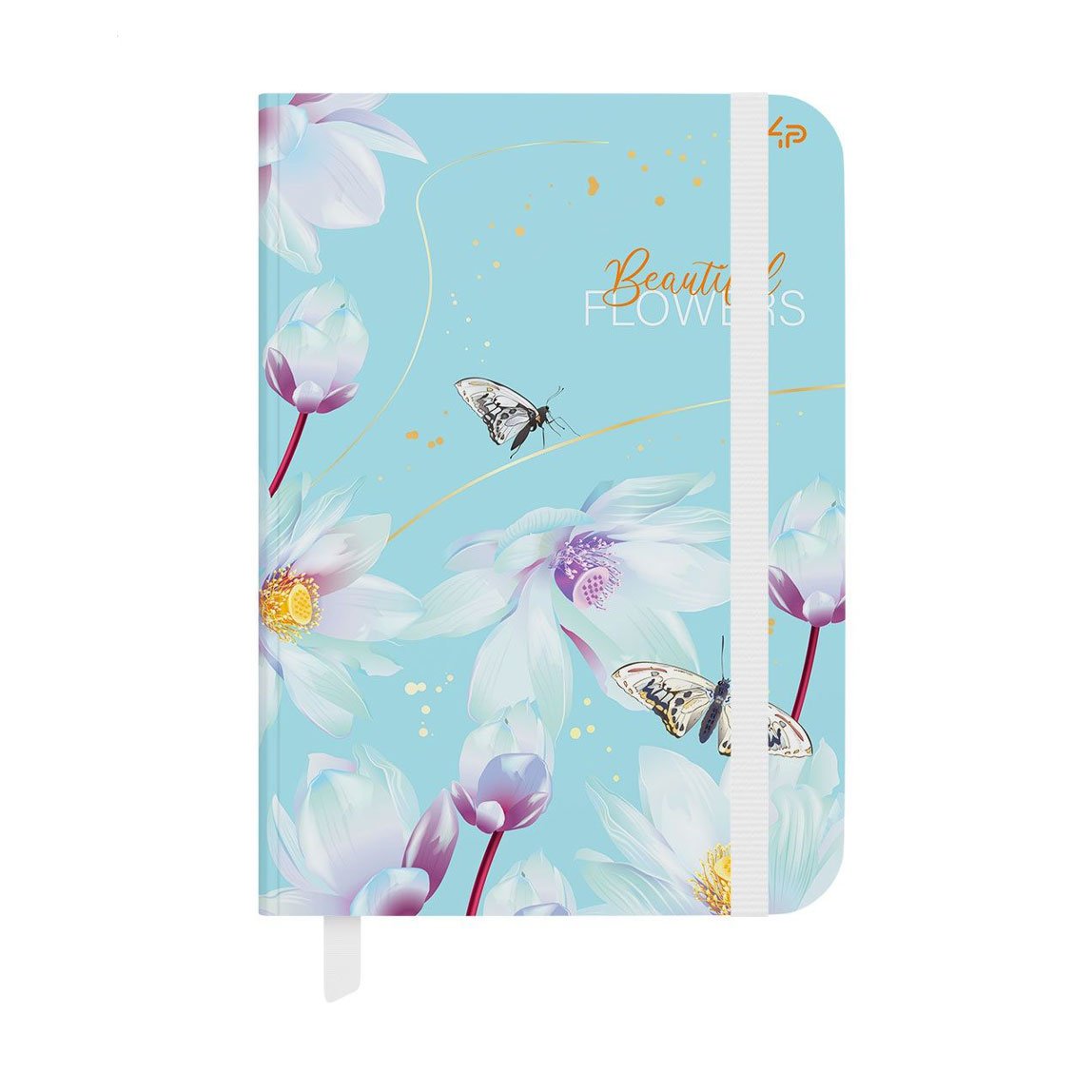 

Блокнот 4Profi Beautiful Flowers Lotus A5, 64 аркуші, 14.8*21 см (905348)