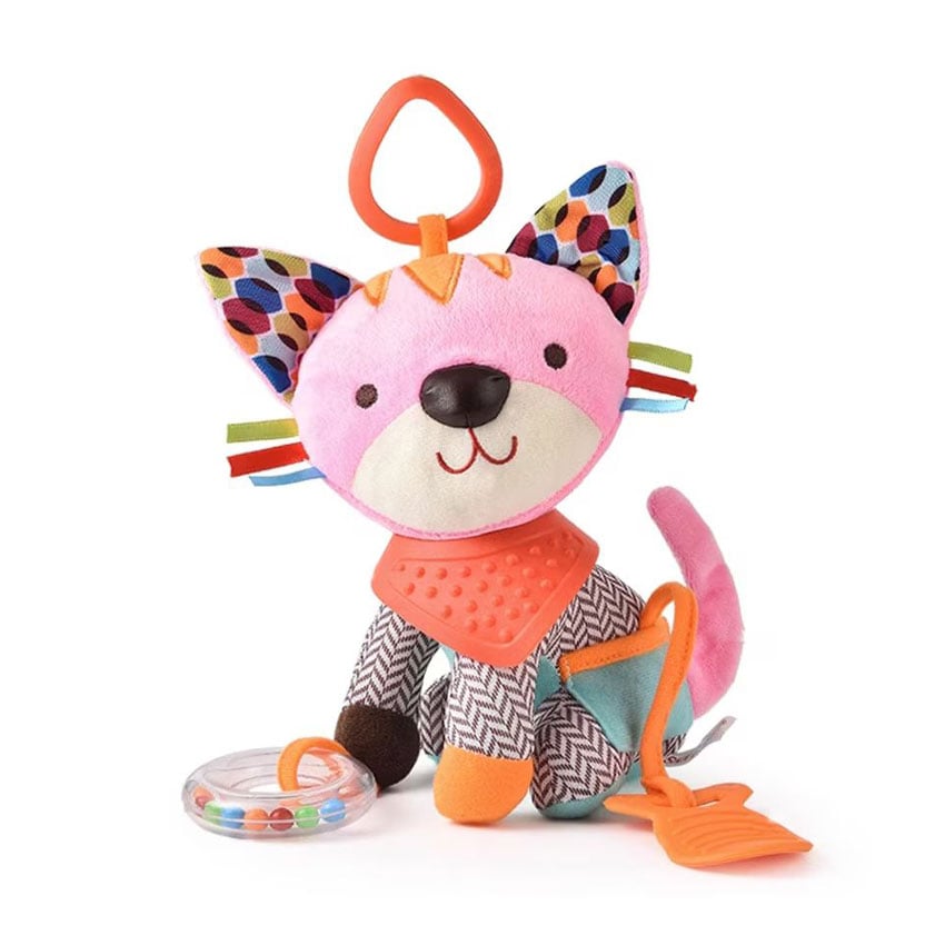 

М'яка іграшка-брязкальце Shantou Jinxing Котик, від народження, 25*30*9 см (L1541)