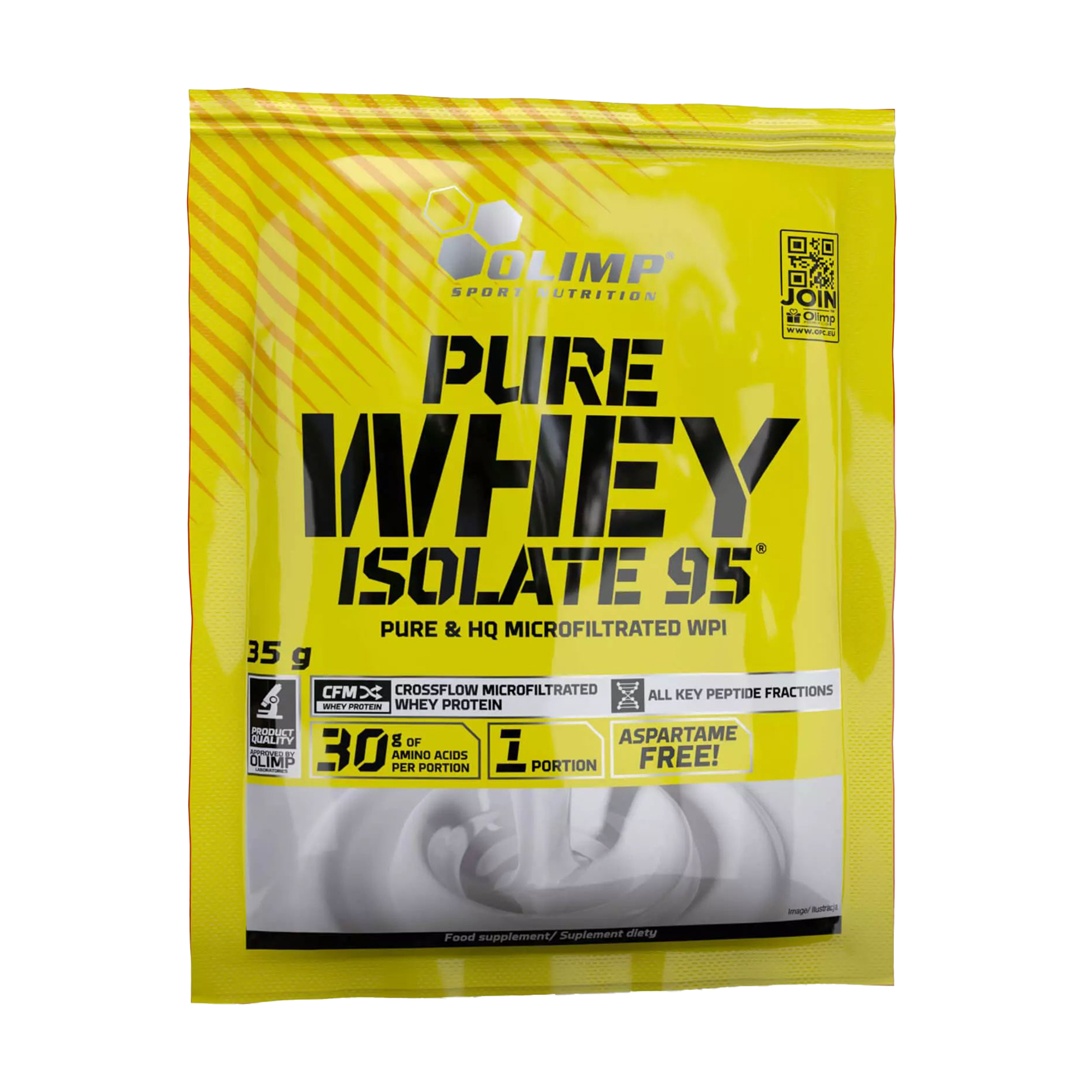 

Протеїн Olimp Sport Nutrition Pure Whey Isolate 95 Ваніль, в порошку, 35 г
