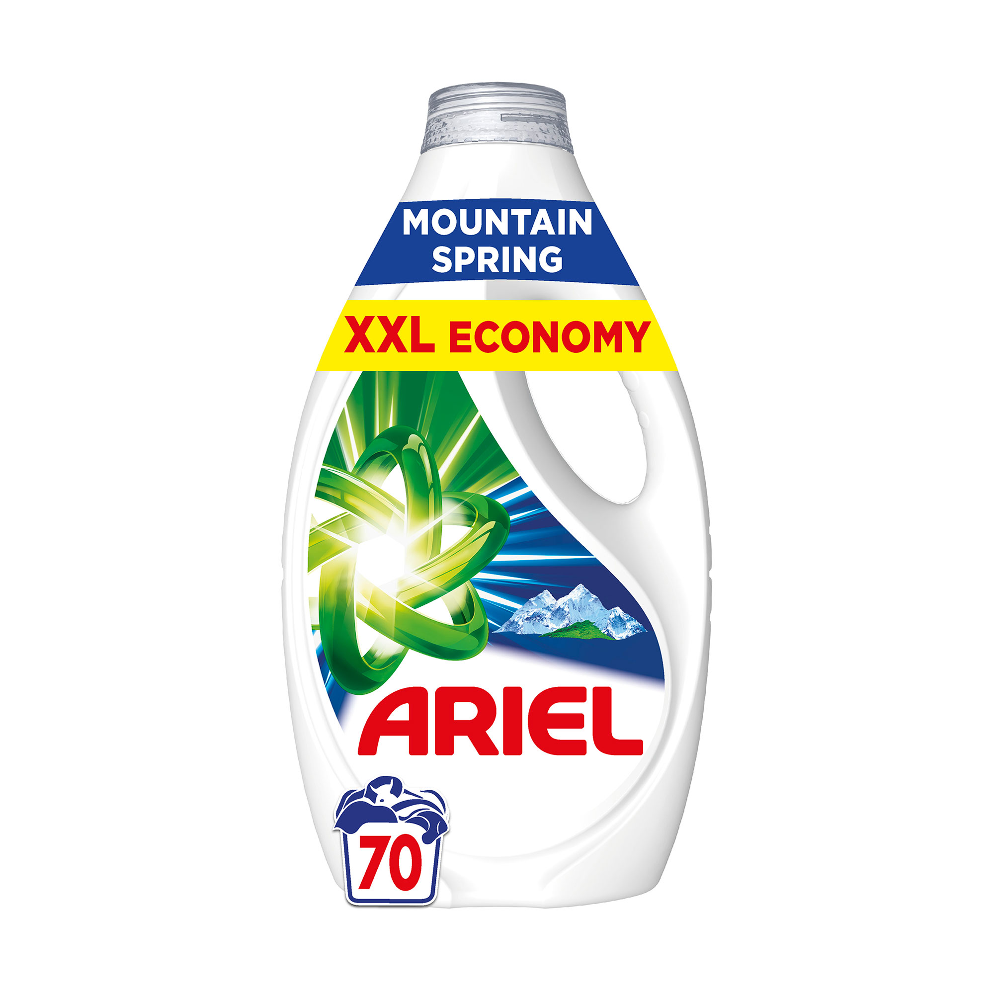 

Гель для прання ARIEL Mountain Spring Гірське джерело, 70 циклів прання, 3.15 л
