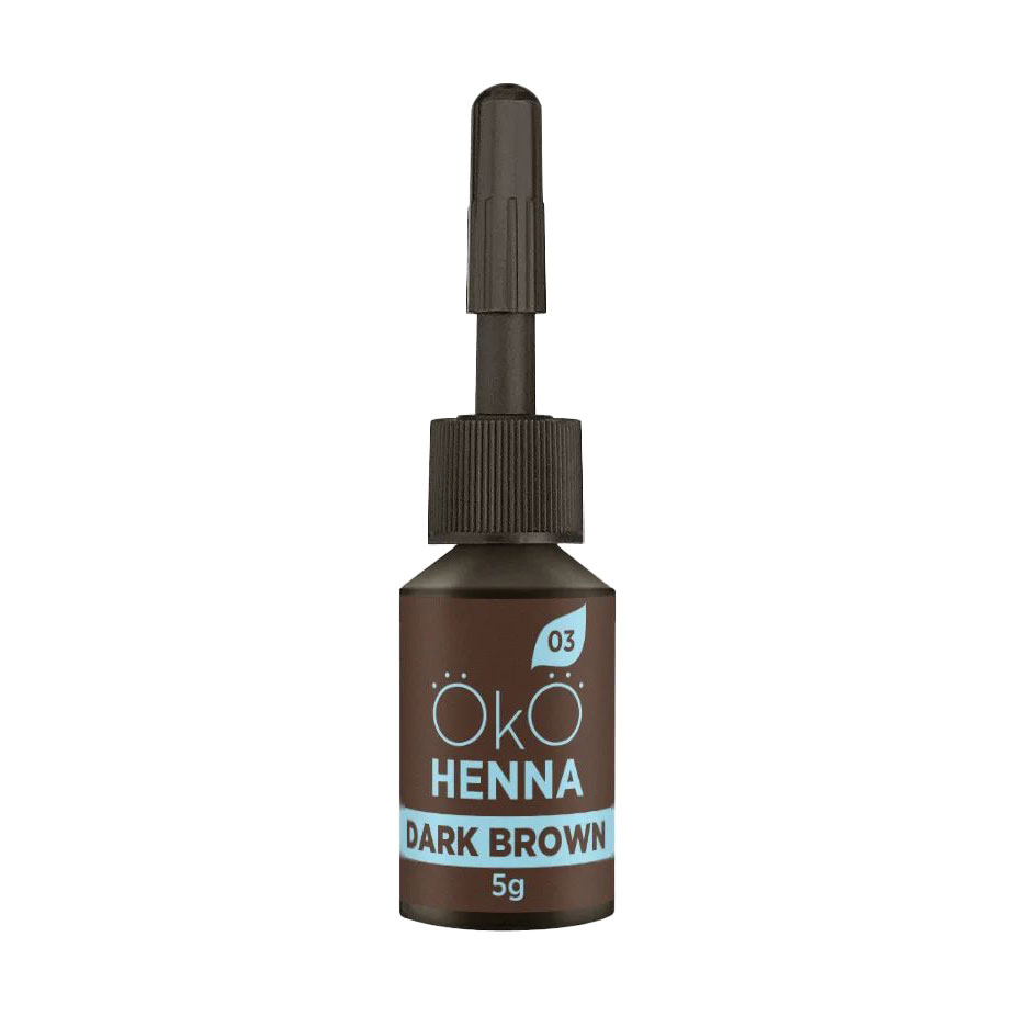 

Хна для брів OkO Lash & Brow Henna Power Powder 03 Dark Brown, 5 г