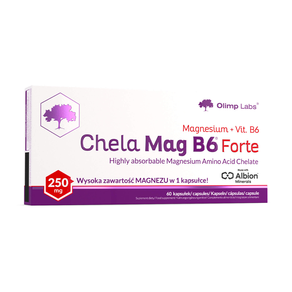 

Хелатний магній та вітамін B6 Olimp Sport Nutrition Chela Mag B6 Forte, 60 капсул