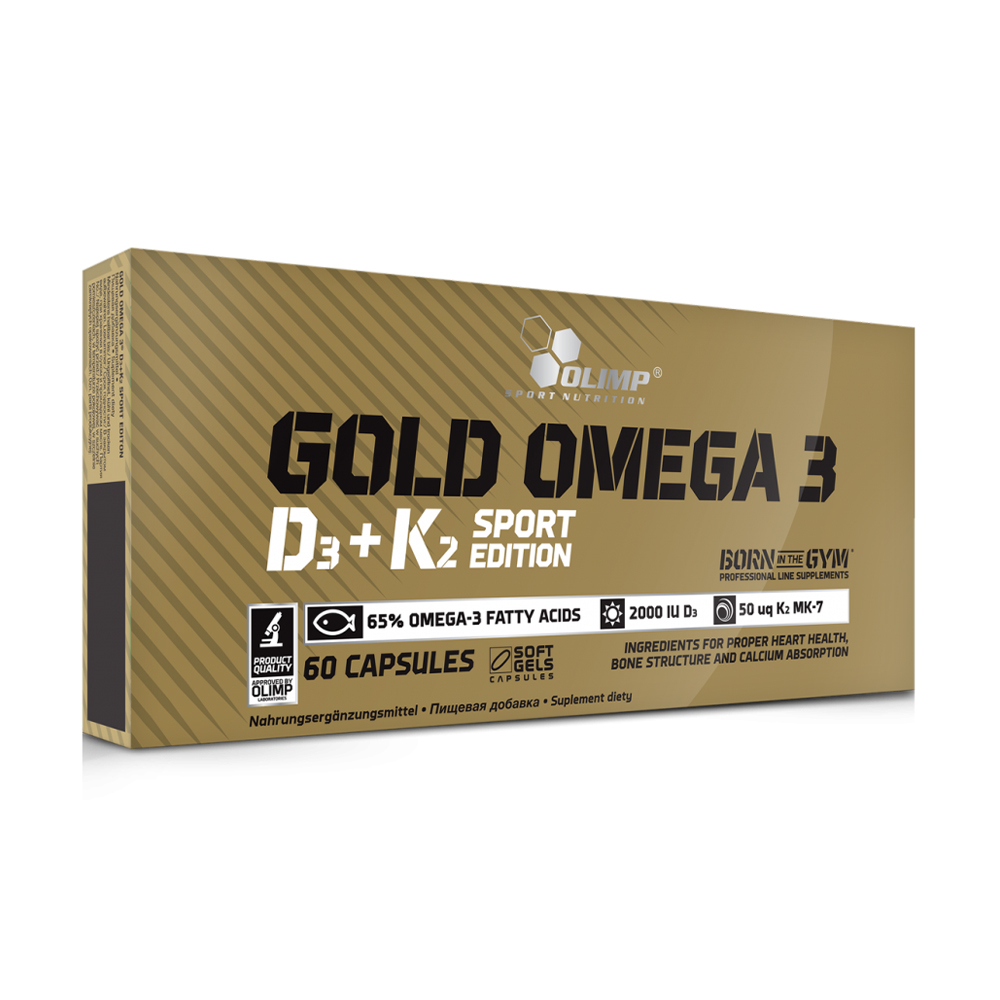 

Омега 3 з вітамінами Д3 та K2 Olimp Sport Nutrition Gold Omega D3 + K2 Sport Edition, 60 капсул