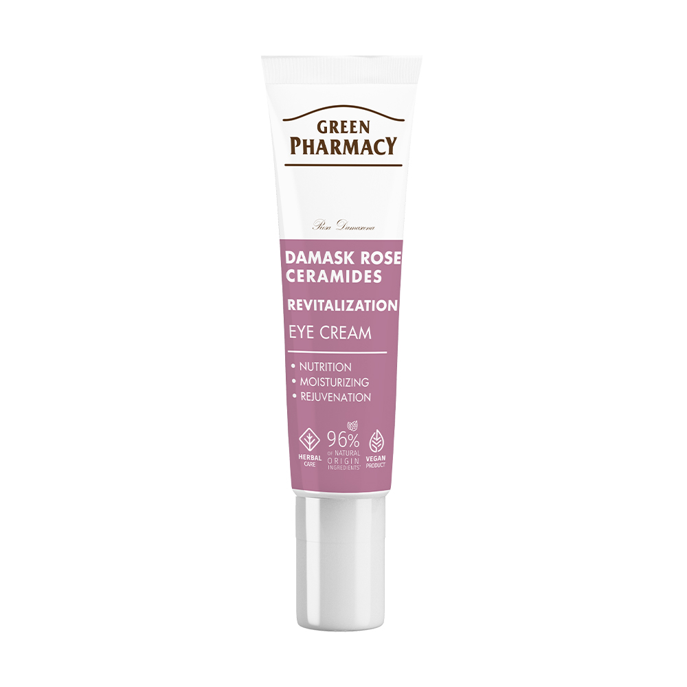 

Крем для шкіри навколо очей Green Pharmacy Eye Cream Дамаська троянда та цераміди, 15 мл