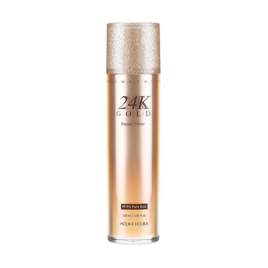 

Відновлювальний тонер для обличчя Holika Holika Prime Youth 24K Gold Repair Toner із золотом, 120 мл
