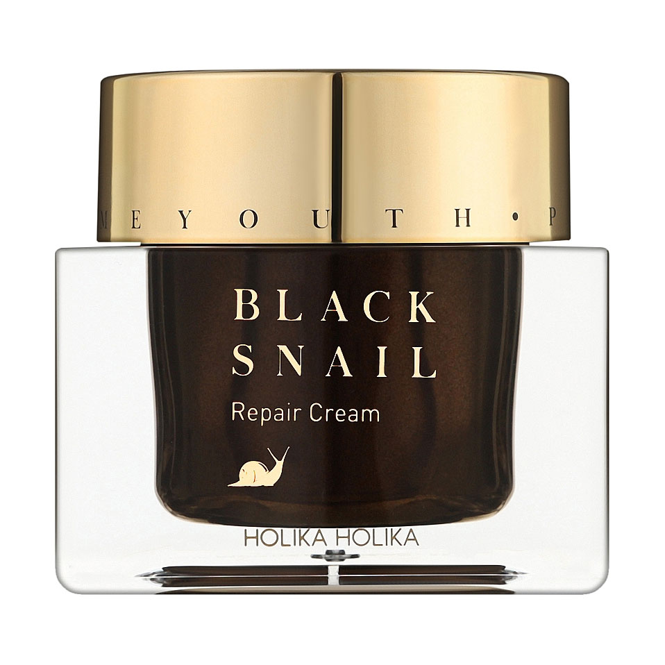 Відновлювальний крем для обличчя Holika Holika Prime Youth Black Snail Repair Cream з муцином чорного равлика, 50 мл