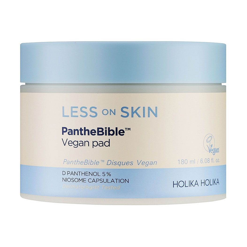 

Уцінка! Пади для обличчя Holika Holika Less On Skin PantheBible Vegan Pad, 180 мл
