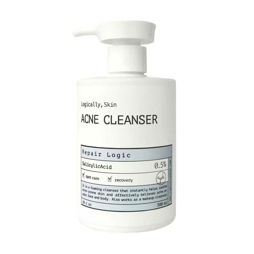 

Очищувальний засіб для обличчя та тіла Logically, Skin Acne Cleanser, 300 мл