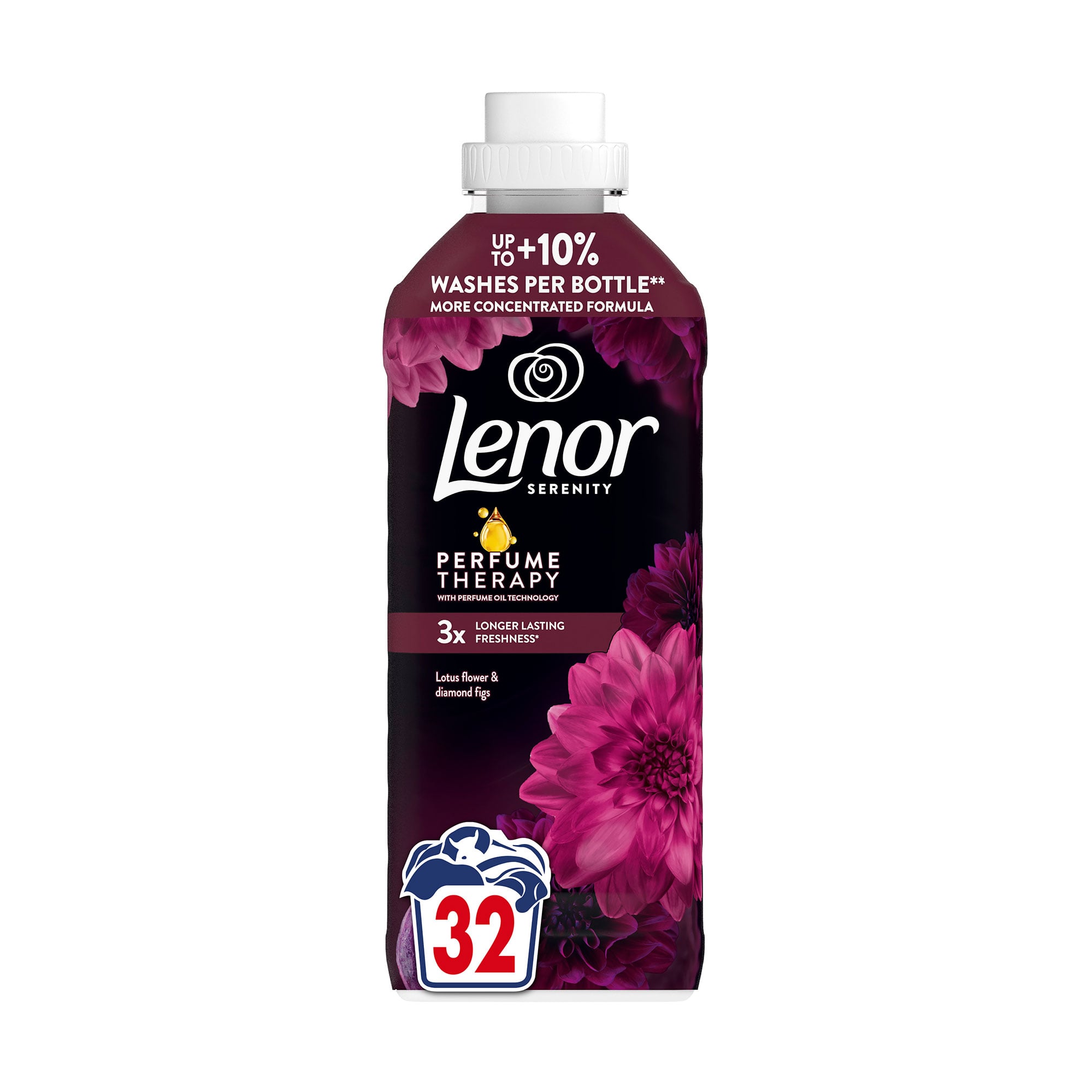 

Кондиціонер для білизни Lenor Квітка лотоса та діамантові інжири, 32 цикли прання, 675 мл