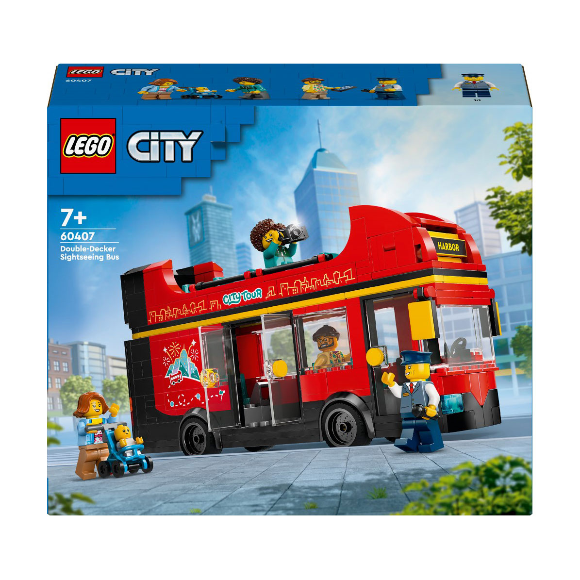 

Конструктор LEGO City Червоний двоповерховий екскурсійний автобус, 384 деталей, від 7 років (60407)