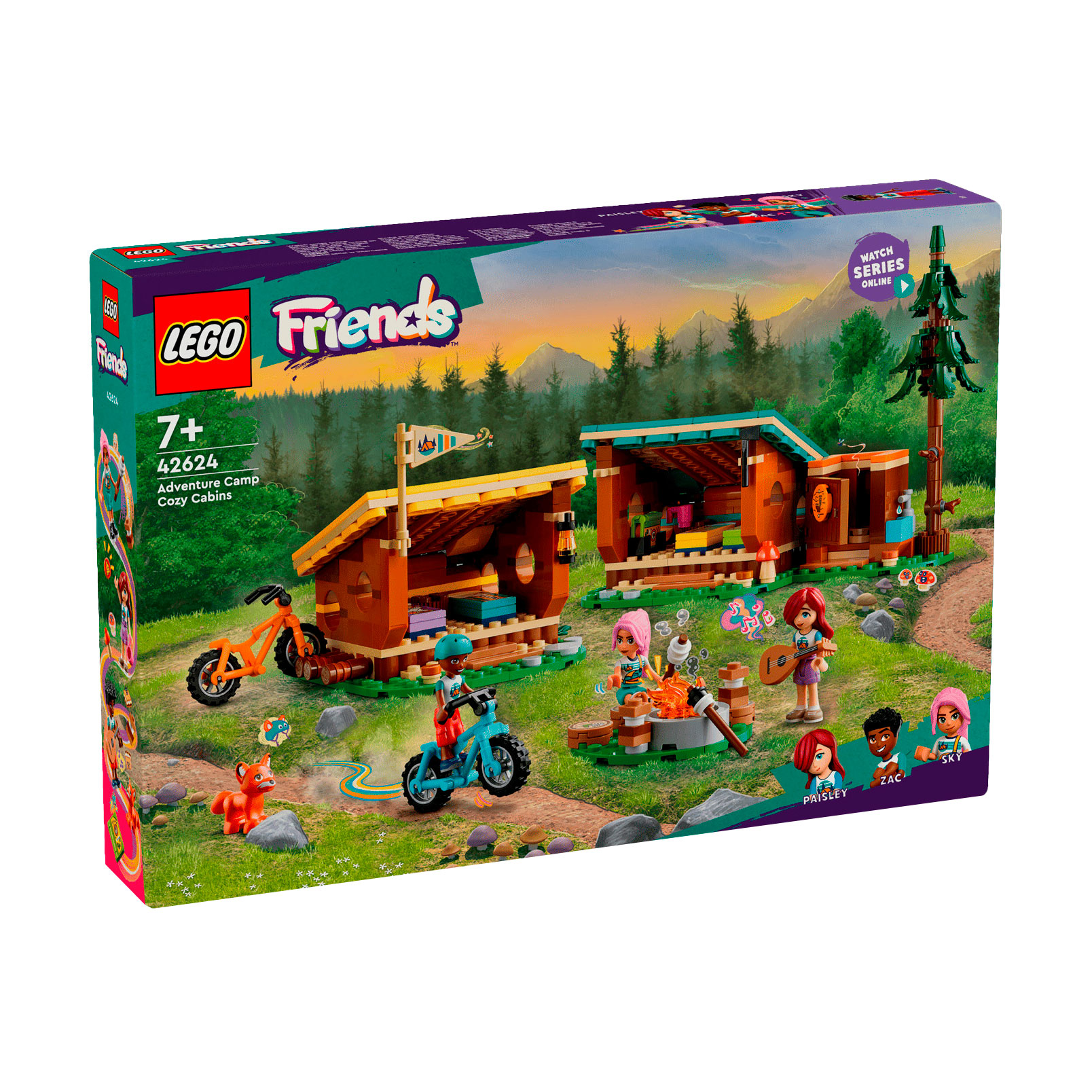 

Конструктор LEGO Friends Затишні хатинки у пригодницькому таборі, 437 деталей, від 7 років (42624)