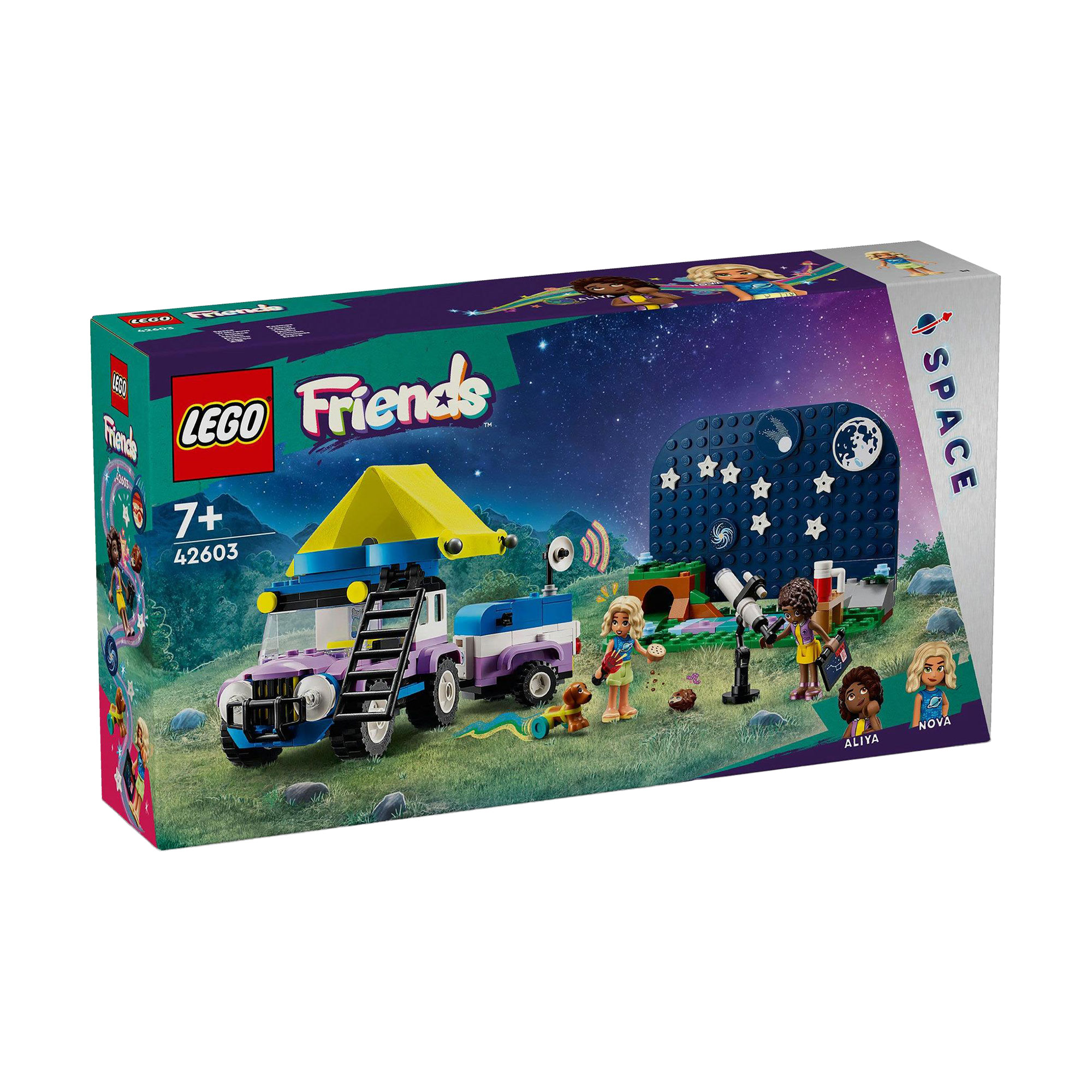 

Конструктор LEGO Friends Кемпінговий автомобіль для спостереження за зірками, 364 деталі, від 7 років (42603)